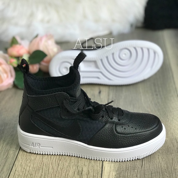 Nike Air Force Ultraforce MID Black White W AUTHEN - Picture 6 of 8